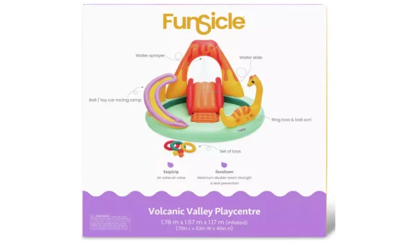 Funsicle 6.6ft Dinosaur Play Centre Paddling Pool - 97L - Image 3