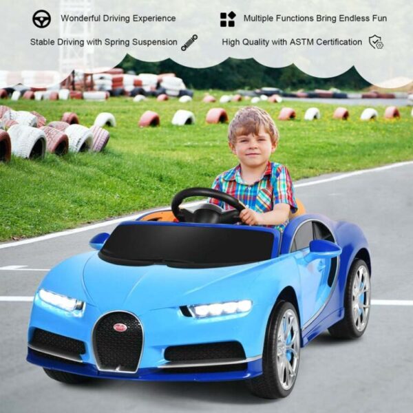 12V Licensed Bugatti Chiron Kids Ride on Car Battery Powered Electric Vehicle with 2.4G Remote Control - Image 3