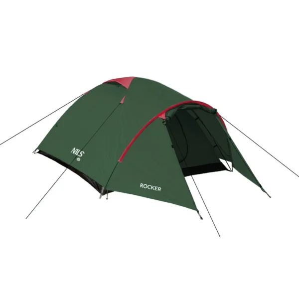 NC6013 Camping Tent - Green-Red - Image 3