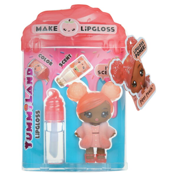 Yummiland Lipgloss Doll – Piper Peach (Ages 4+) - Image 2