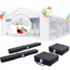 Quictent Fire-Resistant White Party Tent