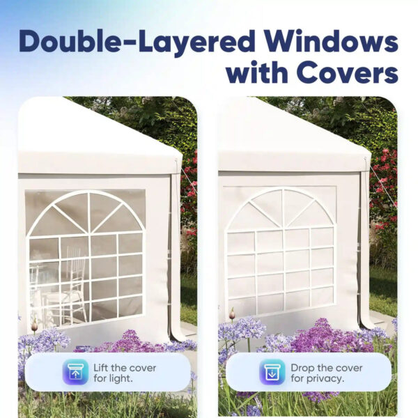 Quictent Fire-Resistant White Party Tent - Image 7