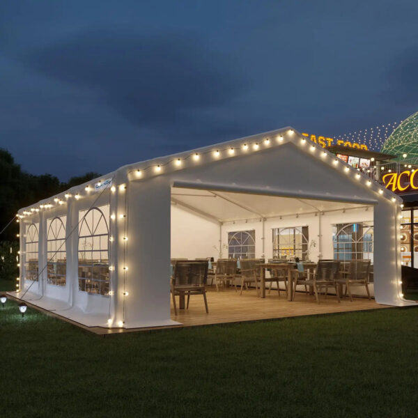 Quictent Fire-Resistant White Party Tent - Image 2