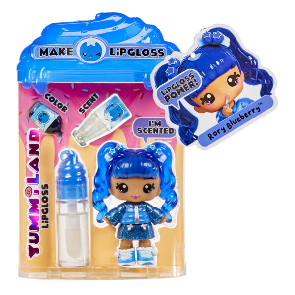 Yummiland Lipgloss Doll – Rory Blueberry (Ages 4+) - Image 2
