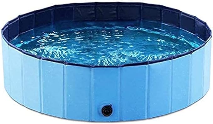 80CM Foldable Pet Bath Pool – Multi-Use Splash Tub for Dogs, Cats & Kids