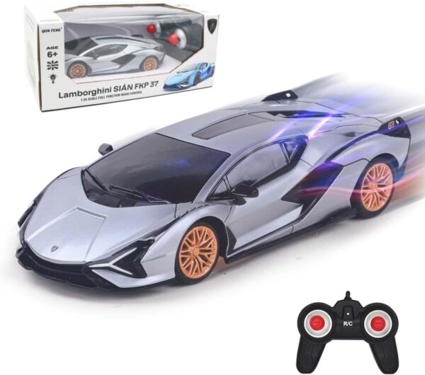 Remote Control Car - 1:24 Scale Lamborghini Sport Racing Toy - Image 7