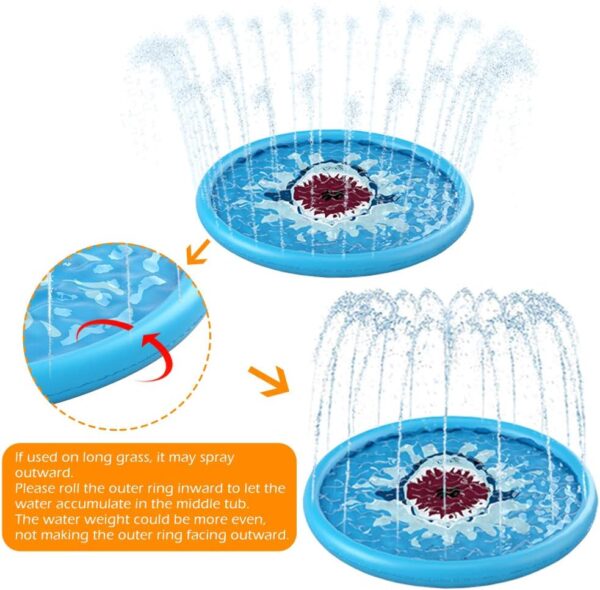 Splash Pad Sprinkler Play Mat – Safe Water Fun for Toddlers & Pets - Image 5