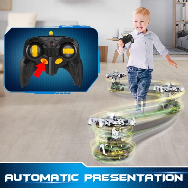 Remote Control Transforming Police Car Robot – 2.4Ghz Interactive Toy - Image 7