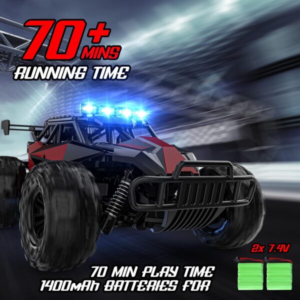 2.4GHz High-Speed RC Monster Truck - 33KM/H Off-Road Beast with LED Lights - Image 4