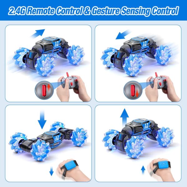 Gesture RC Car - 4WD 2.4GHz Remote Control Gesture Sensing Car - Image 3