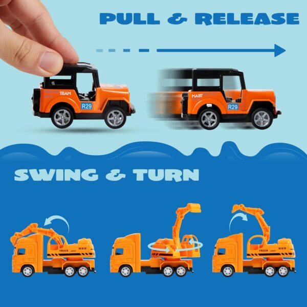 20PCS Diecast Pull Back Cars Set for Toddlers | Metal Toy Vehicles Bulk Pack for Boys | Friction-Powered Race Car Collection | Educational Gift Set for Kids - Image 3