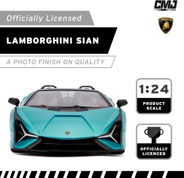1:24 Scale Officially Licensed Lamborghini Sián FKP 37 RC Car - Premium Collectible & Racer - Image 9