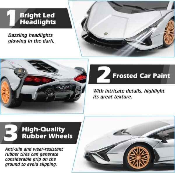 Remote Control Car - 1:24 Scale Lamborghini Sport Racing Toy - Image 3