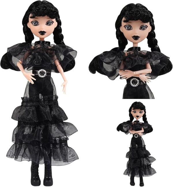 Girls Doll and Accessories, 10 inch Academy Uniform with Black Dress and Thing - Image 2