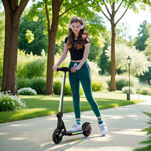 Folding Electric Scooter with LED Lights & Display Portable, Powerful & Packed with Smart Features - Image 2