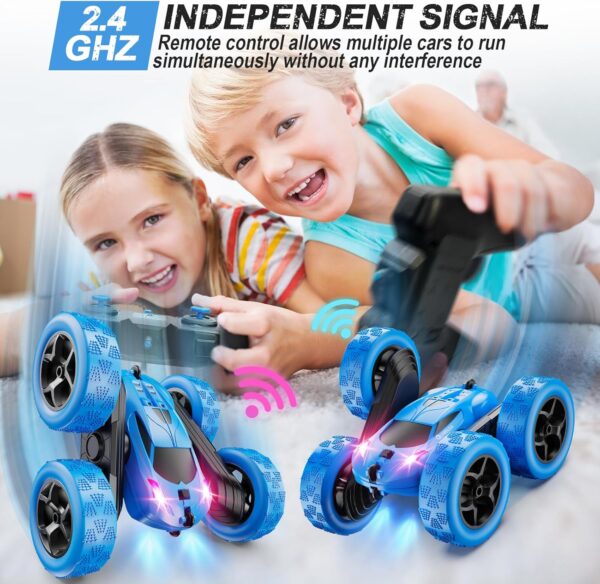 High-Speed 4WD RC Stunt Car - 360° Flips & LED Lights | Ultimate Gift for Kids 6-12 - Image 2