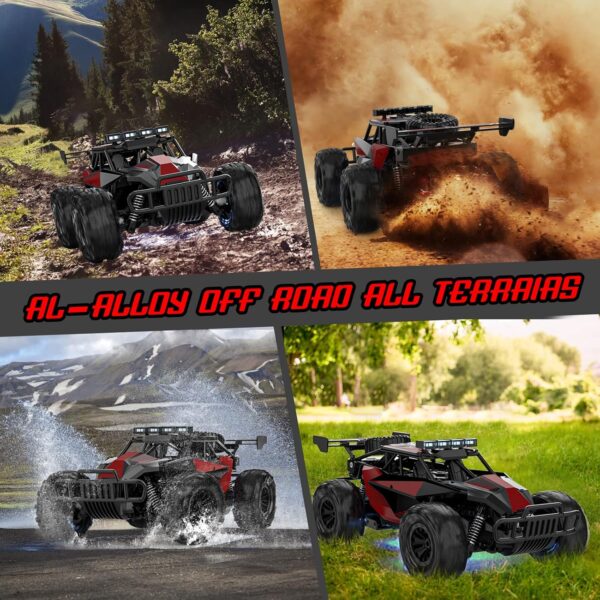 2.4GHz High-Speed RC Monster Truck - 33KM/H Off-Road Beast with LED Lights - Image 7