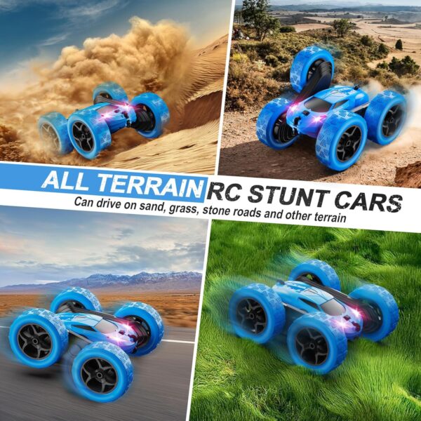 High-Speed 4WD RC Stunt Car - 360° Flips & LED Lights | Ultimate Gift for Kids 6-12 - Image 5