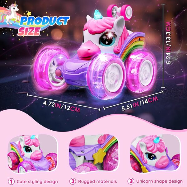 Unicorn Remote Control Car Toys for Girls - Image 3