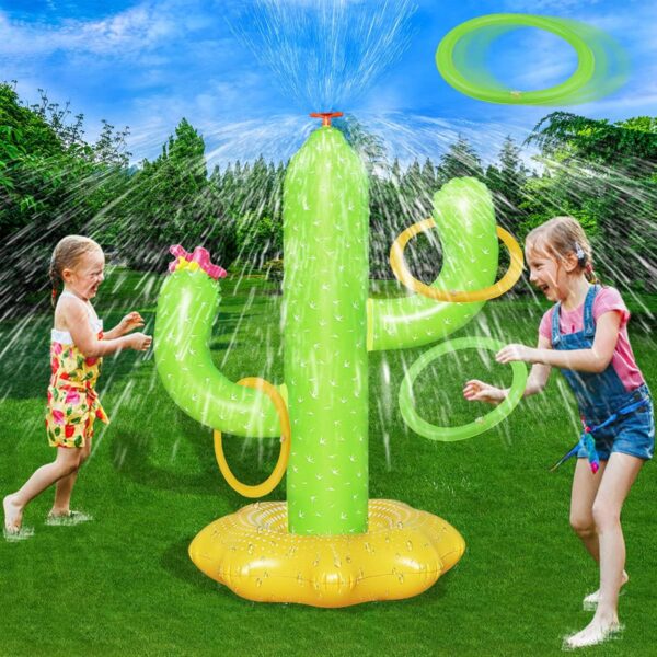 Inflatable Cactus Sprinkler – Fun Outdoor Water Toy for Kids