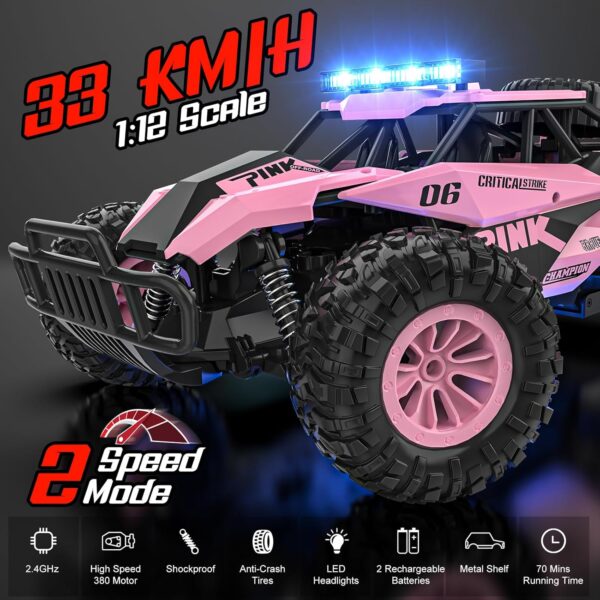 Remote Control Car - 2.4GHz High Speed RC Monster Truck - Image 4