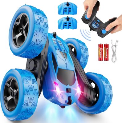 High-Speed 4WD RC Stunt Car - 360° Flips & LED Lights | Ultimate Gift for Kids 6-12