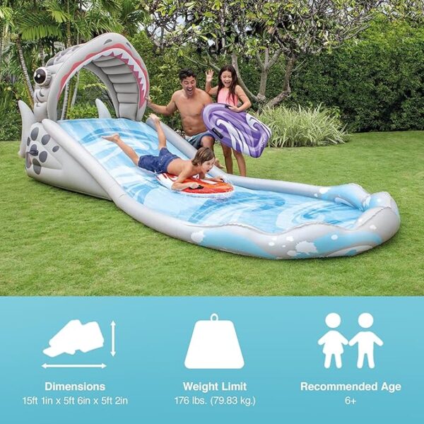 Surf 'N Slide Inflatable Water Slide – 15ft Outdoor Fun - Image 2