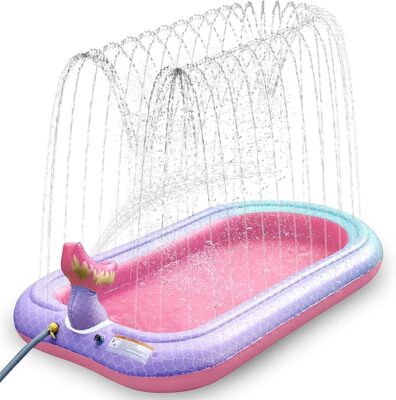 65" Mermaid Sprinkler & Splash Pad – Magical Water Play for Kids