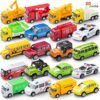 20PCS Diecast Pull Back Cars Set for Toddlers | Metal Toy Vehicles Bulk Pack for Boys | Friction-Powered Race Car Collection | Educational Gift Set for Kids
