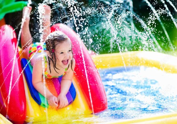 Garden Swimming Pool with Slide - Image 4