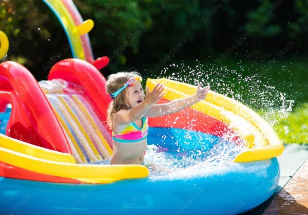 Garden Swimming Pool with Slide - Image 2