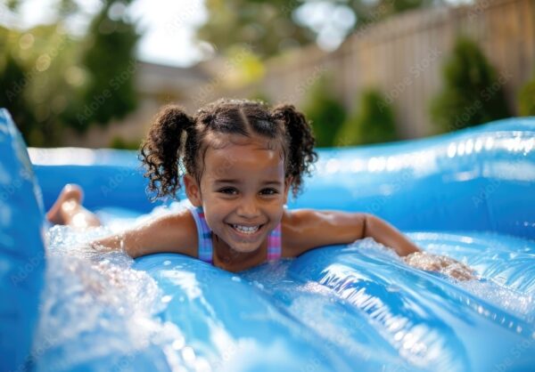 Vibrant Inflatable Water Slide Pool - Image 2