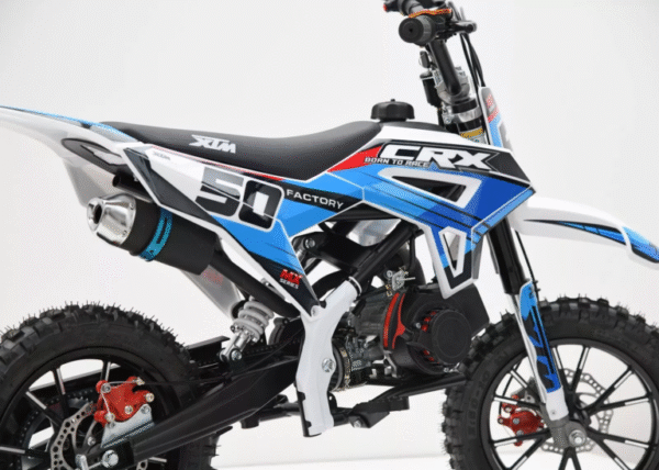 Blue Age 6-12 Chunky Tyre 49cc Petrol Compact Dirt Bike - Adventure Awaits - Image 3