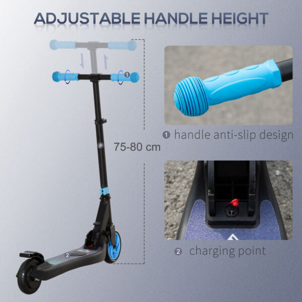 olding Electric Scooter with Rear Wheel Brake - Image 7