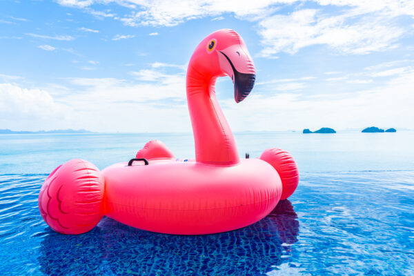Giant Inflatable Flamingo Pool Float - Image 2