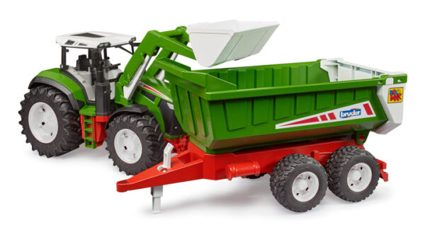 Roadmax Tractor with Front Loader & Tipping Trailer - Premium 1:50 Scale Die-Cast Model Set (30.10.10 Series) - Image 4