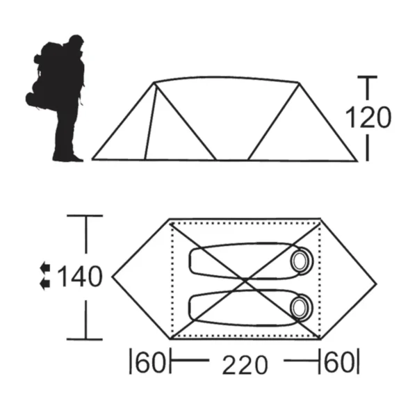 First Ascent Starlight II 2 Person Tent – Lightweight Backpacking Shelter for Adventurers - Image 4