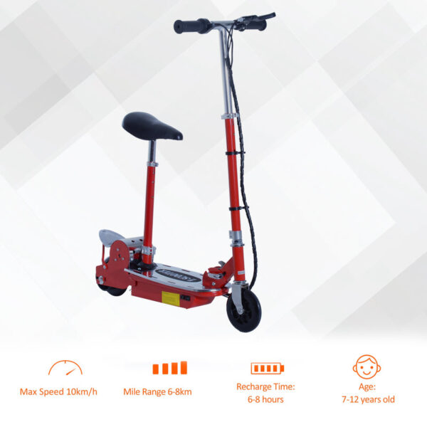 Kids Electric Ride-On eScooter (Red Edition) |120W Motor • Ages 5-10 Years • Thrilling & Safe* - Image 7