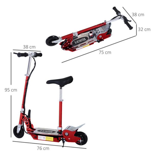 Kids Electric Ride-On eScooter (Red Edition) |120W Motor • Ages 5-10 Years • Thrilling & Safe* - Image 3