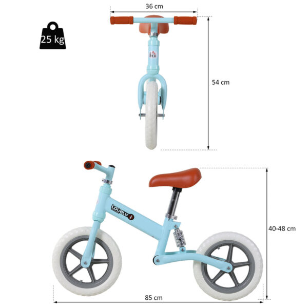 Sky Blue Toddler Balance Bike – The Perfect First Bike for Little Explorers (Ages 18 Months-4 Years) - Image 3