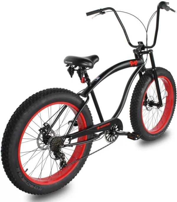 26" Fat Tire 7-Speed Slugo SS Beach Cruiser Bicycle - Image 3