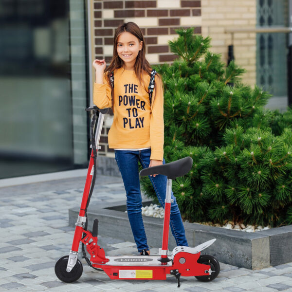 Kids Electric Ride-On eScooter (Red Edition) |120W Motor • Ages 5-10 Years • Thrilling & Safe* - Image 2
