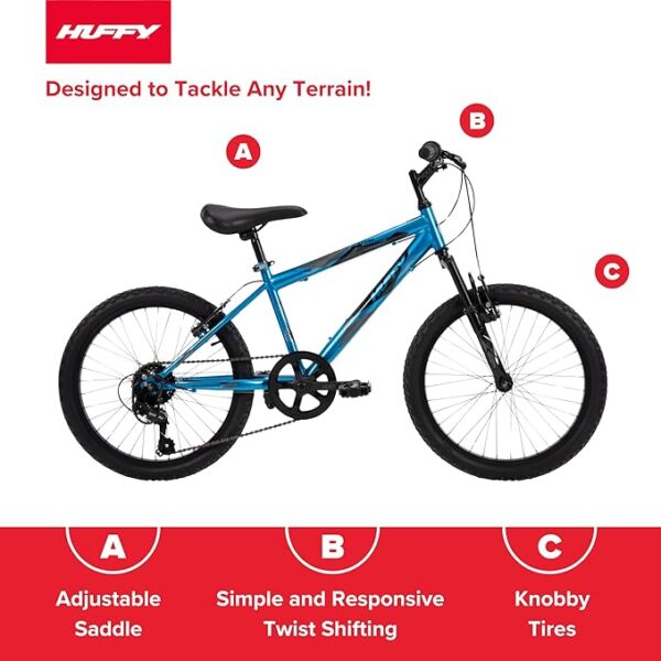 Huffy Kids Hardtail Mountain Bike – Trail-Ready Fun for Young Riders - Image 2