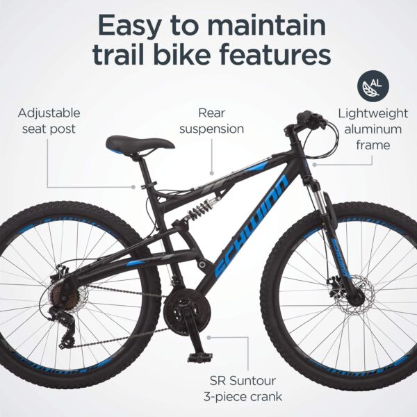 Schwinn S29 Mountain Bike – Buttery-Smooth Shifting for Effortless Trail Riding  Engineered for riders who demand seamless gear transitions and reliable performance on any terrain. - Image 2